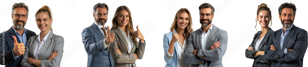 caucasian businesspeople on transparent background collection set caucasian businesspeople on transparent background collection set