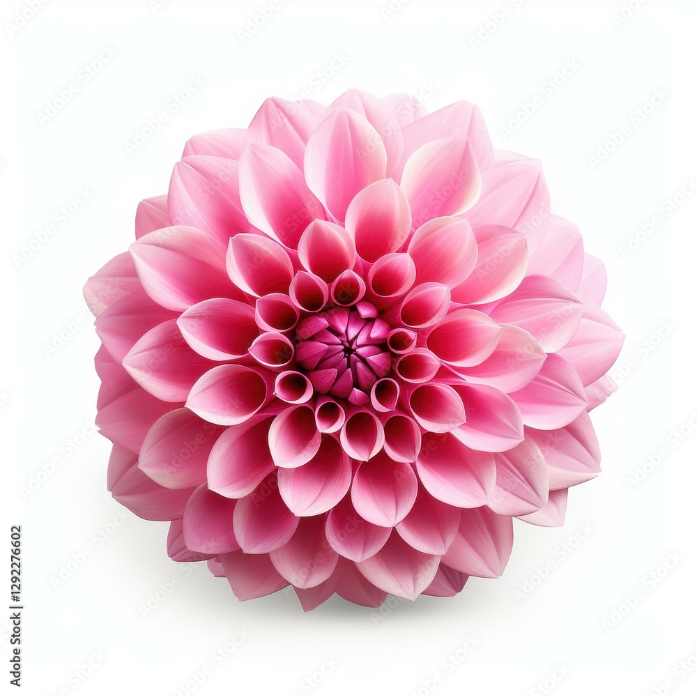 Fototapeta premium A delicate flower cutout stands out against a white background, showcasing its intricate details.