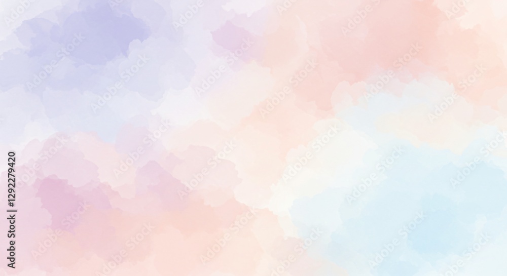Soft pastel watercolor background with gentle brush strokes and organic textures Soft pastel watercolor background with gentle brush strokes and organic textures