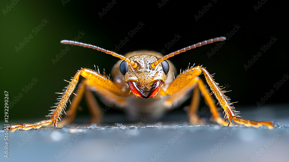 Fototapeta premium Extreme Macro Photography of a Small Insect's Foot