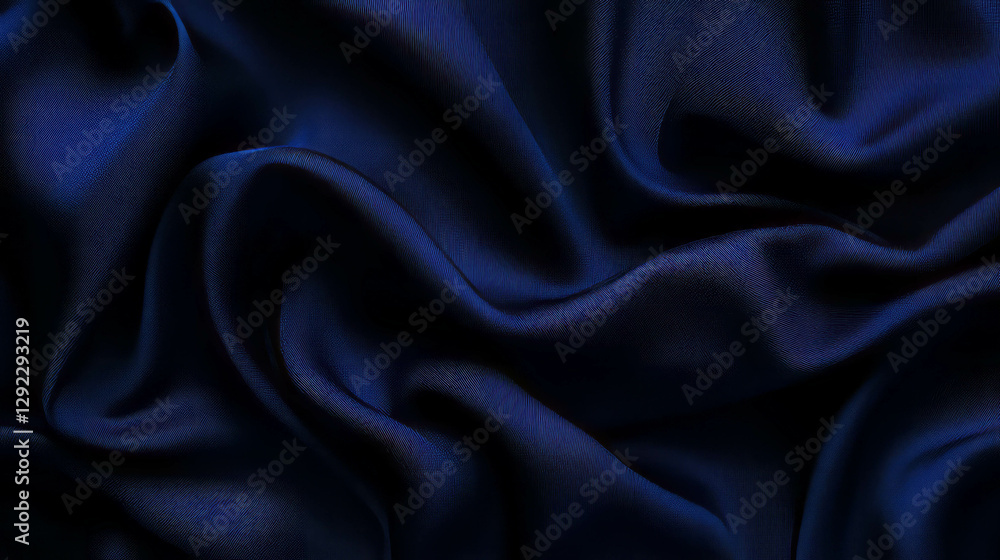 Dark indigo denim texture with deep creases for fashion and design projects Dark indigo denim texture with deep creases for fashion and design projects