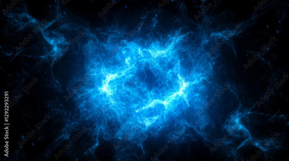 Mysterious energy burst with vibrant blue light for cosmic design projects Mysterious energy burst with vibrant blue light for cosmic design projects