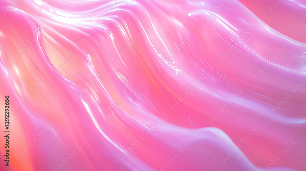 Obraz premium Ethereal pink light waves abstract texture for creative design