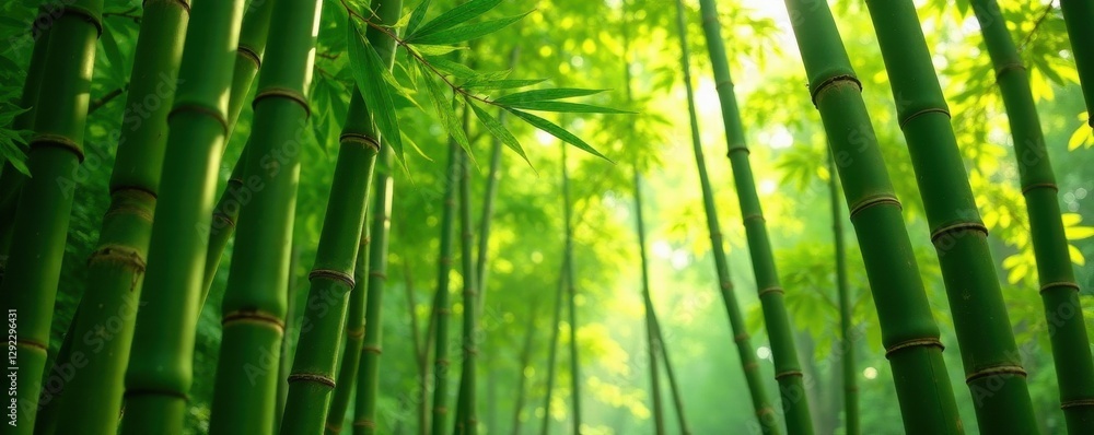 Fototapeta premium Intertwined bamboo culms, creating rhythmic lines , nature, wallpaper