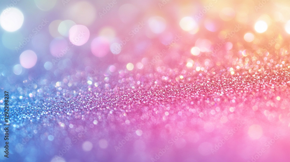 Luminous glittering lights create a dreamy, ethereal effect. Soft pastel holographic crystal texture evokes unicorn or mermaid themes. Retro disco vibes with a shimmering rainbow glow for modern desig Luminous glittering lights create a dreamy, ethereal effect. Soft pastel holographic crystal texture evokes unicorn or mermaid themes. Retro disco vibes with a shimmering rainbow glow for modern desig