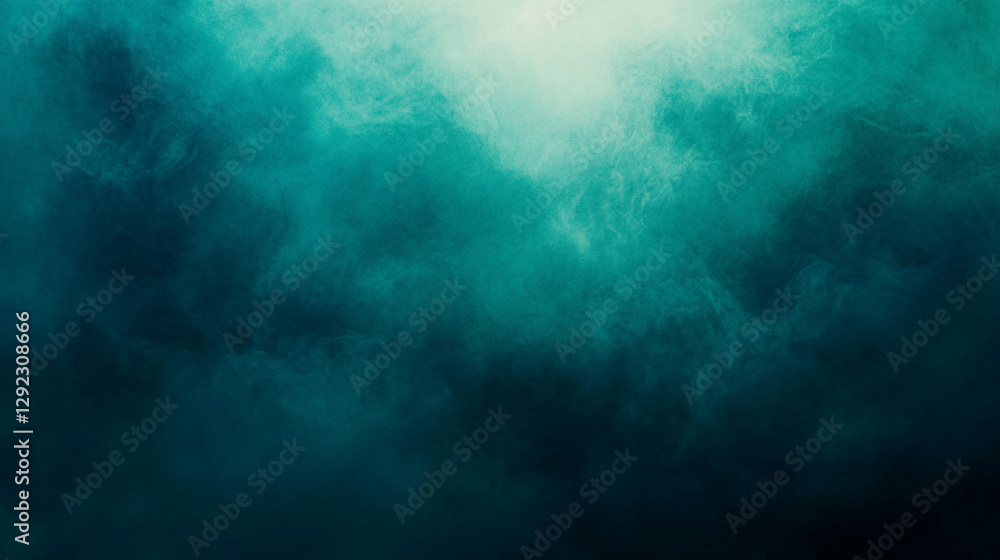 Fototapeta premium A teal and green blue gradient background with subtle texture and soft transitions symbolizes calm depth and introspection creating a soothing visual for digital and creative use modern and elegant
