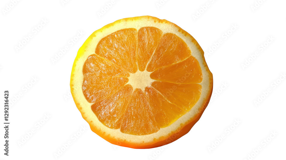 slice of orange isolated on white background slice of orange isolated on white background