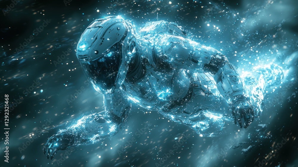 Astronaut in Crystalline Space Astronaut in Crystalline Space