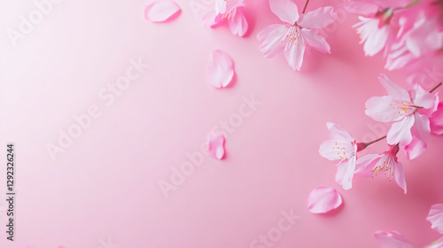 Blooming serenity: elegant cherry blossoms with soft pink petals for tranquil designs