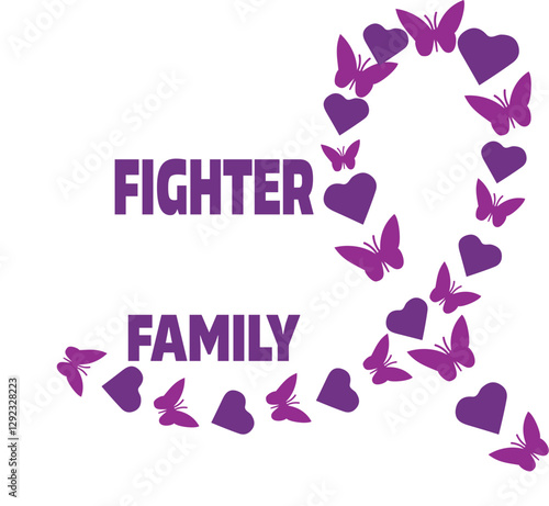 Pancreatic cancer ribbon, purple ribbon, Pancreatic cancer awareness ribbon Pancreatic, In This Family Nobody Fights Alone, purple ribbon, ribbon Pancreatic, Pancreatic, cancer awareness, Pancreatic c