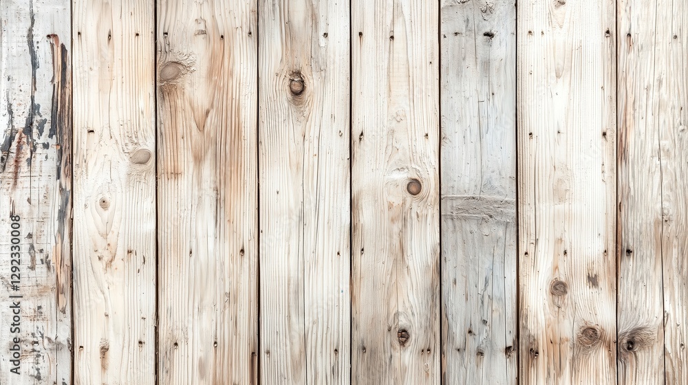 Naklejka premium A close-up of a rustic wooden plank wall with natural textures and patterns.
