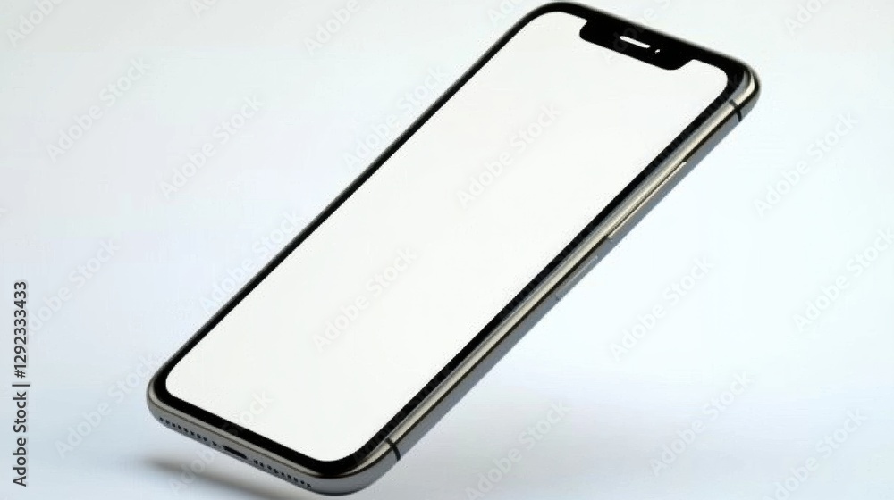Floating smartphone display modern workspace digital device showcase minimalist background eye-level view innovation concept Floating smartphone display modern workspace digital device showcase minimalist background eye-level view innovation concept