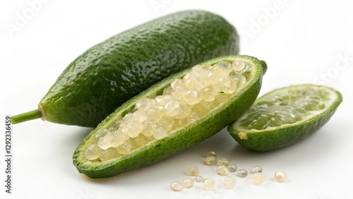 Finger Limes, Fresh, Green, Citrus Fruit