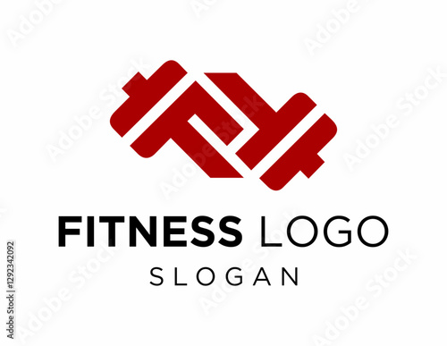 Logo design about Fitness on a white background. created using the CorelDraw application.