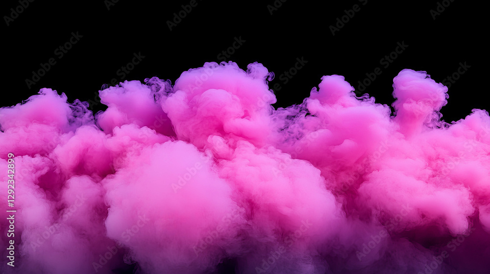 Fototapeta premium Vibrant magenta and dark smoke cloud background for creative design projects