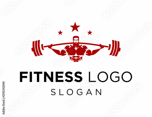 Logo design about Fitness on a white background. created using the CorelDraw application.