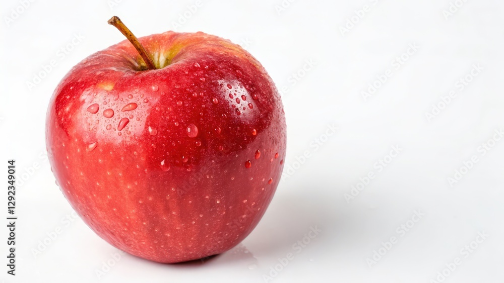 Red Apple with Water Droplets Red Apple with Water Droplets