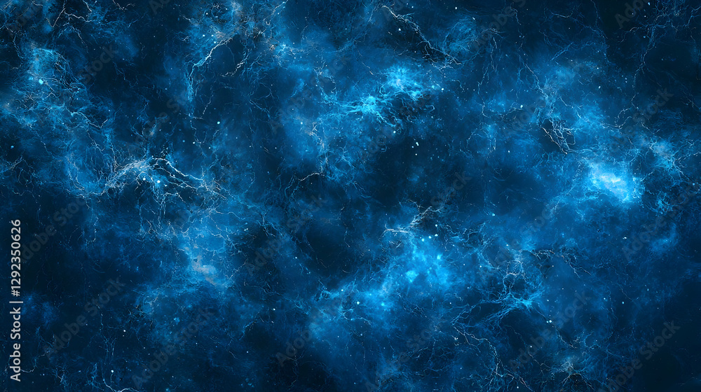 Fototapeta premium Abstract Blue Nebula Cosmic Background