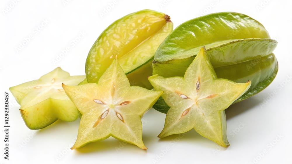Star Fruit Slices and Whole Fruit Star Fruit Slices and Whole Fruit