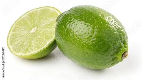 Fresh Lime Fruit Halved