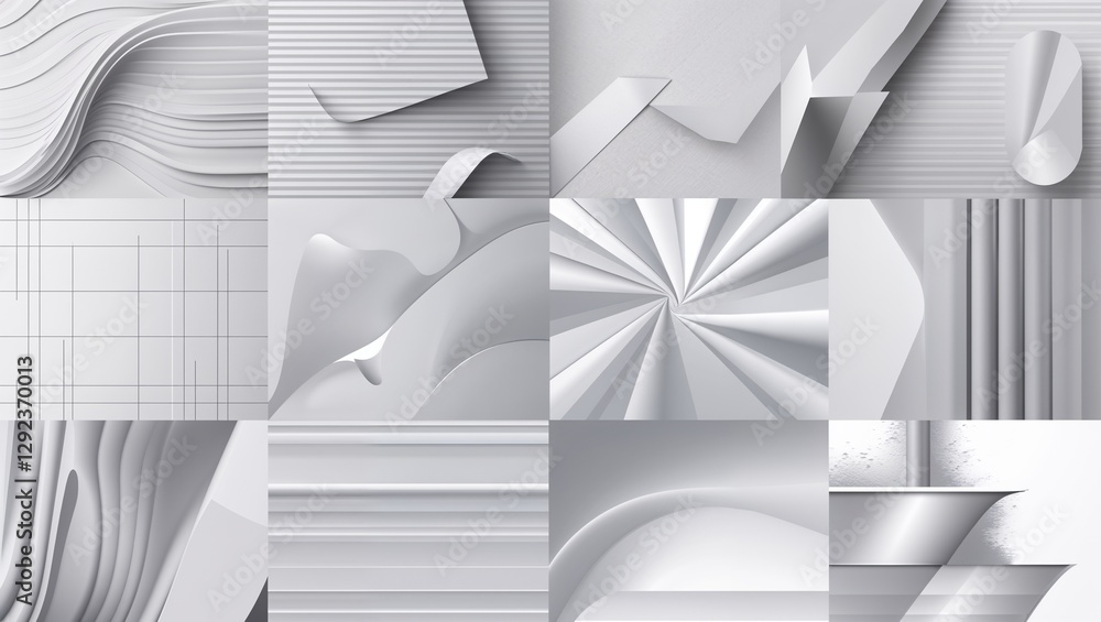 Fototapeta premium High-Resolution White Background with Subtle Textures and Light Reflections – Clean and Minimalist Design