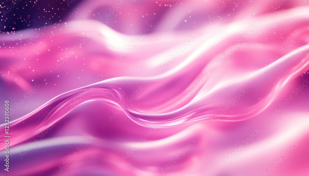 Obraz premium Abstract Pink and Purple Wave Background with Glowing Texture