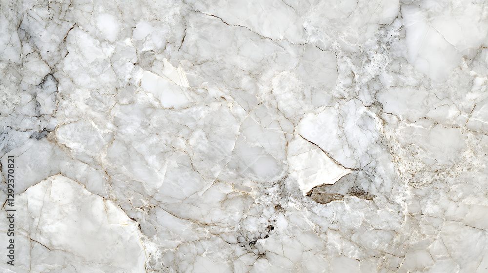 Fototapeta premium A white marble wall with a few cracks and a few small pieces missing