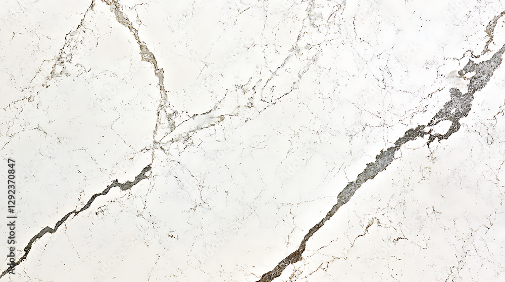 A white marble slab with a crack in it A white marble slab with a crack in it