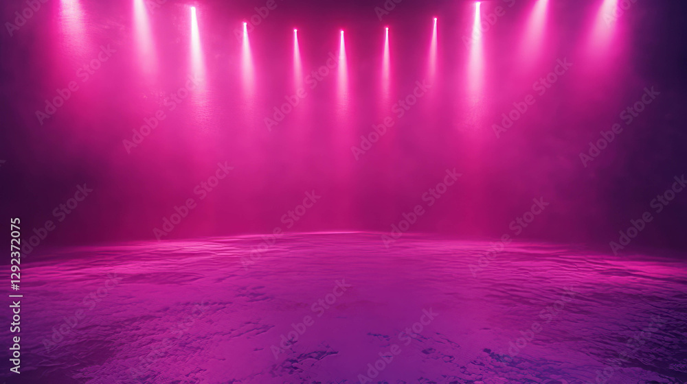 Obraz premium Enchanting pink light over foggy background for mystical designs