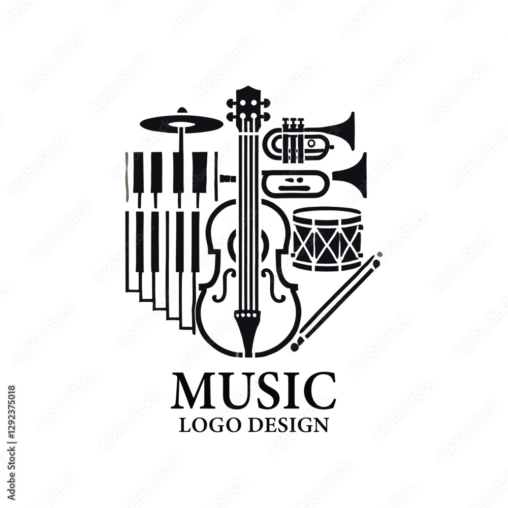 Music Vector Logo Design Music Vector Logo Design