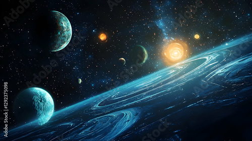 Cosmic Dreamscape of Planets and Stars
