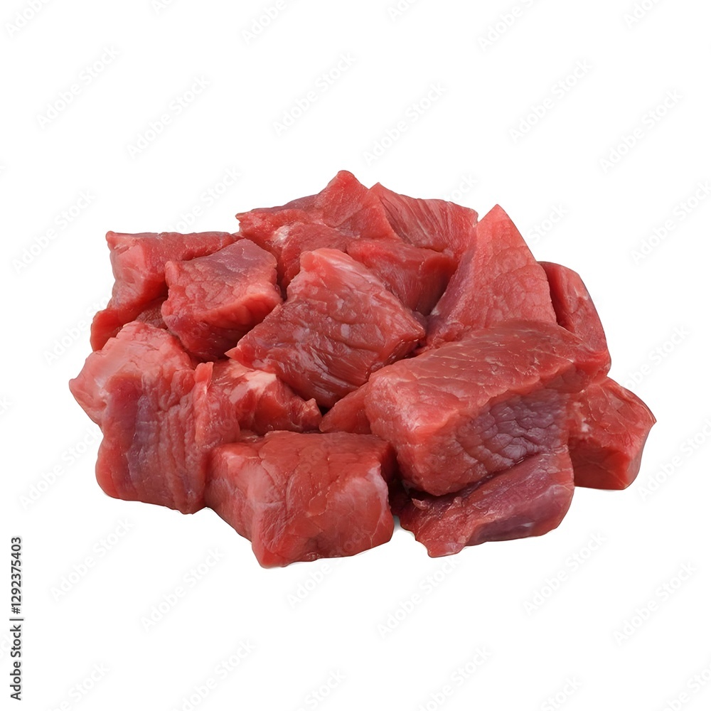 Fresh Raw Beef Cubes - High-Quality Red Meat for Cooking and Recipes Fresh Raw Beef Cubes - High-Quality Red Meat for Cooking and Recipes
