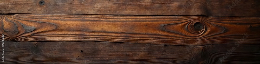 Fototapeta premium Rich, dark brown wood grain texture, close-up, surface, deep wood