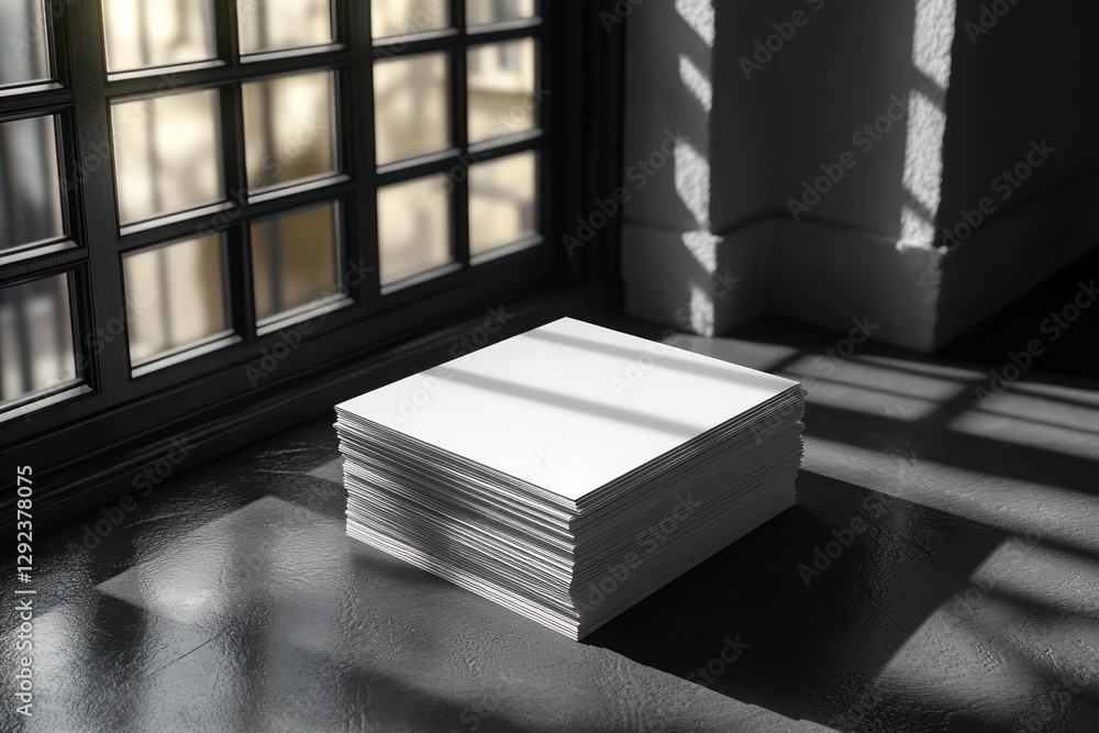 Minimalist Business Card Mockup Blank Stack Presentation Clean Design Minimalist Business Card Mockup Blank Stack Presentation Clean Design
