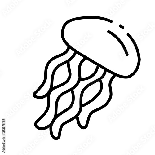 Sea inhabitants icons