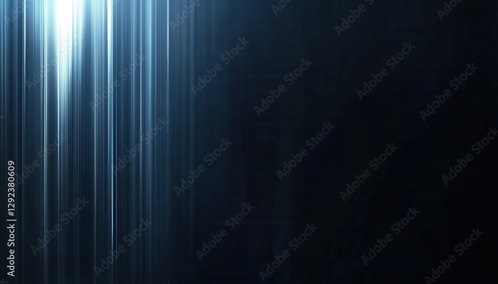 Obraz premium Abstract Blue Light Rays on Dark Background
