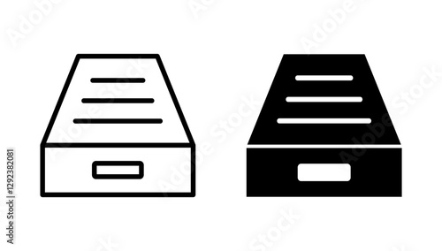 Archive folders icon vector. Document vector icon. Archive storage icon.