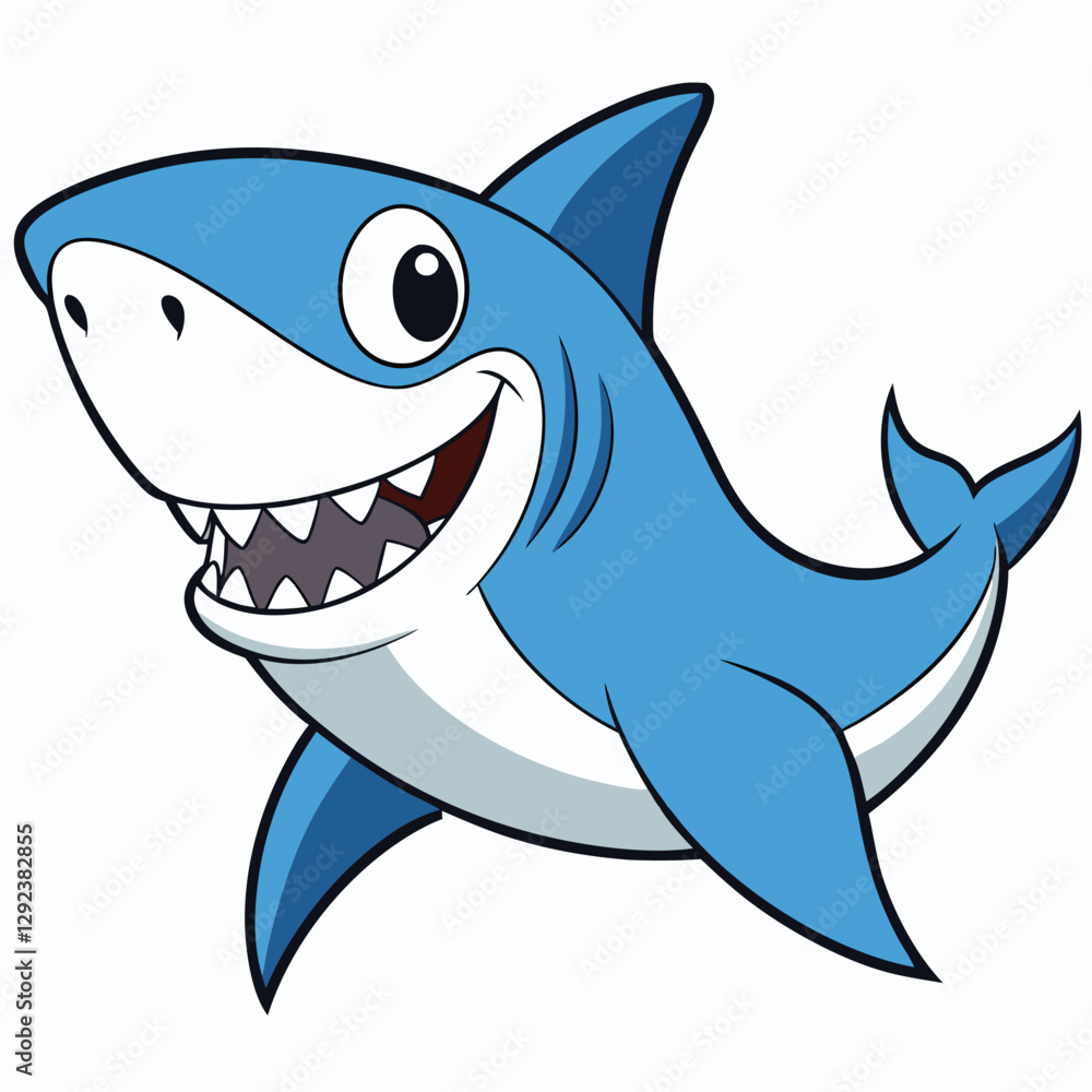 Naklejka premium shark-cartoon.eps