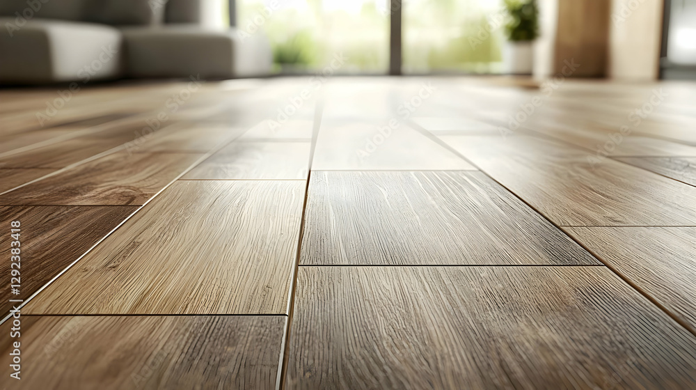 Empty Indoor Space with Wooden Floor in Modern Home Design Empty Indoor Space with Wooden Floor in Modern Home Design