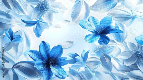 Seamless Floral Pattern with Solar Panels and Flowers Illustration for Spring and Summer Decor