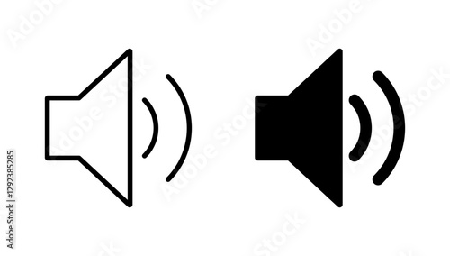 Speaker icon vector. volume sign and symbol. loudspeaker icon. sound symbol