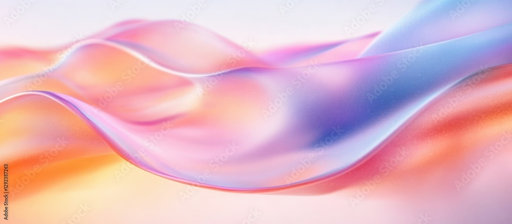Flowing Pastel Ribbons Abstract Design with Soft Focus Light and Movement Flowing Pastel Ribbons Abstract Design with Soft Focus Light and Movement