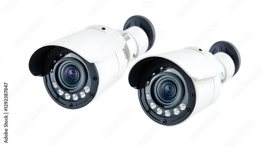 CCTV cameras isolated on transparent or white background, png CCTV cameras isolated on transparent or white background, png
