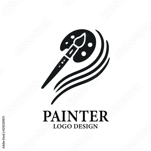 Painter Vector Logo Design