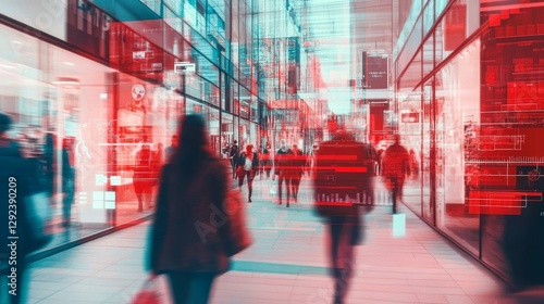 An advanced system uses facial recognition and big data analytics to monitor individuals in shopping malls, aiming to identify threats and enhance security for all shoppers and visitors