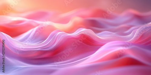 Wallpaper Mural Soft Pink Waves Abstract Gel Texture Hydrating Cosmetic Background for Beauty Products Torontodigital.ca