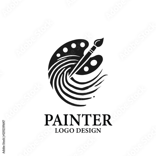 Painter Vector Logo Design