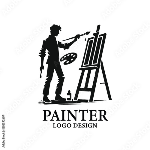 Painter Vector Logo Design