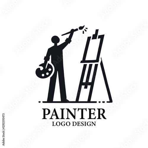 Painter Vector Logo Design