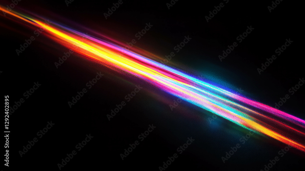 Vibrant rainbow light texture on dark background for design and decoration Vibrant rainbow light texture on dark background for design and decoration